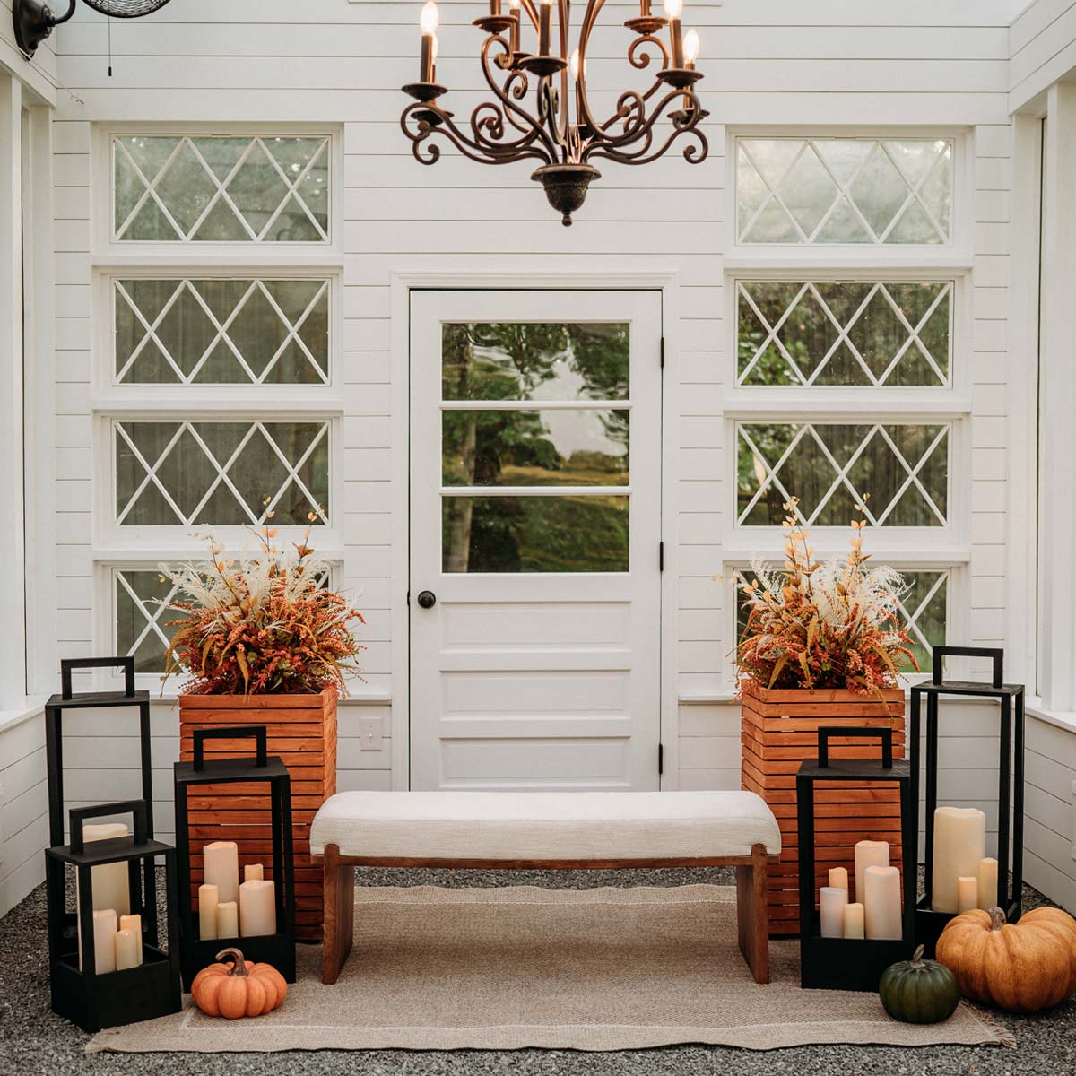 A Lantern Lit Fall Photography Set at Firefly Haven in Hamptonville, NC